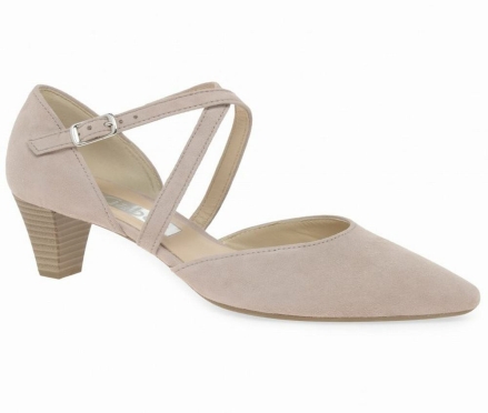 Gabor Callow Modern Cross Strap Court Naisten Korkokengät Pinkki | FI0001928