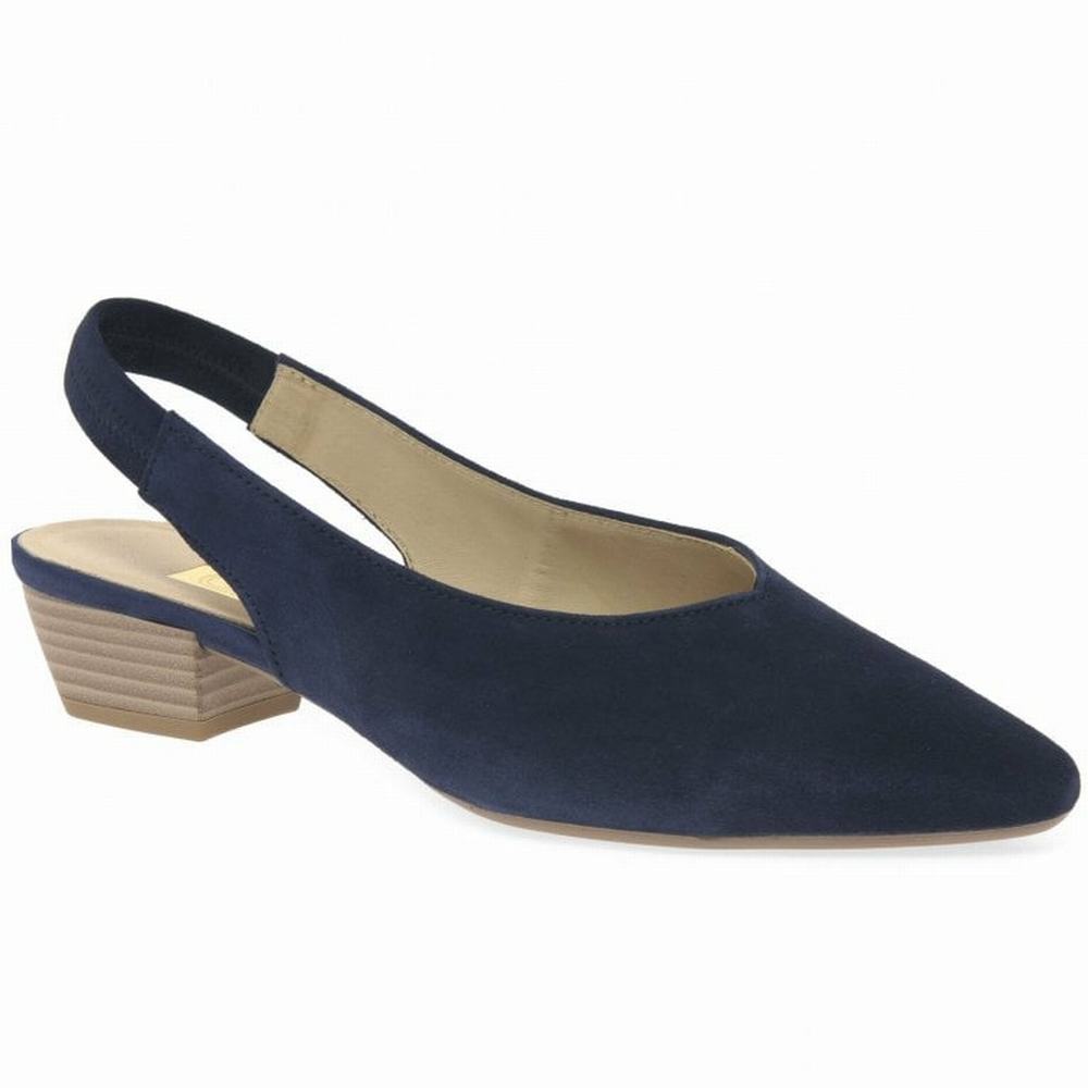 Gabor Heathcliff Slingback Court Naisten Korkokenkä Sandaalit Laivastonsininen | FI0002969