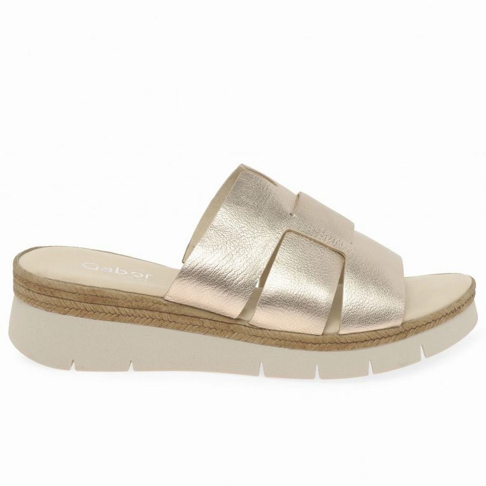 Gabor League Mule Sandals Naisten Kiilakorkosandaalit Sliver | FI0002194