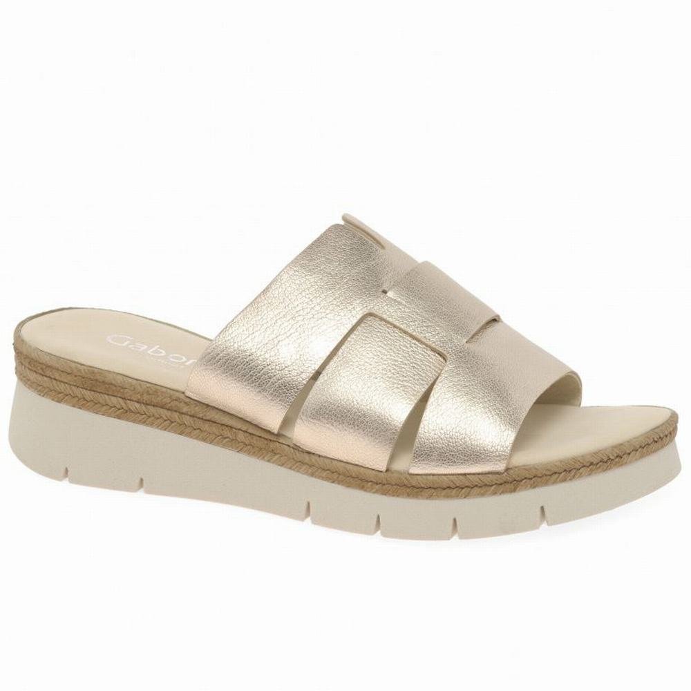 Gabor League Mule Sandals Naisten Kiilakorkosandaalit Sliver | FI0002194