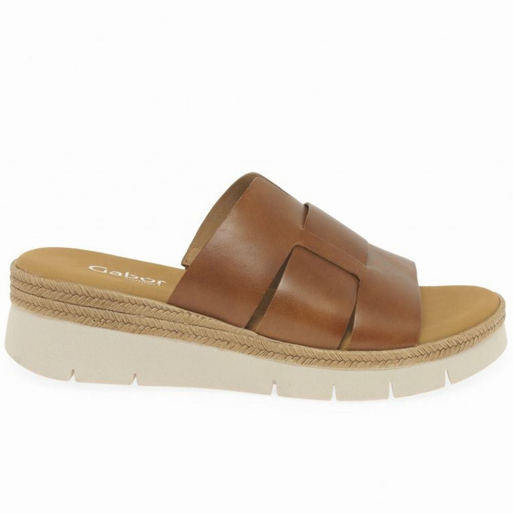 Gabor League Mule Sandals Naisten Kiilakorkosandaalit Ruskea | FI0002195