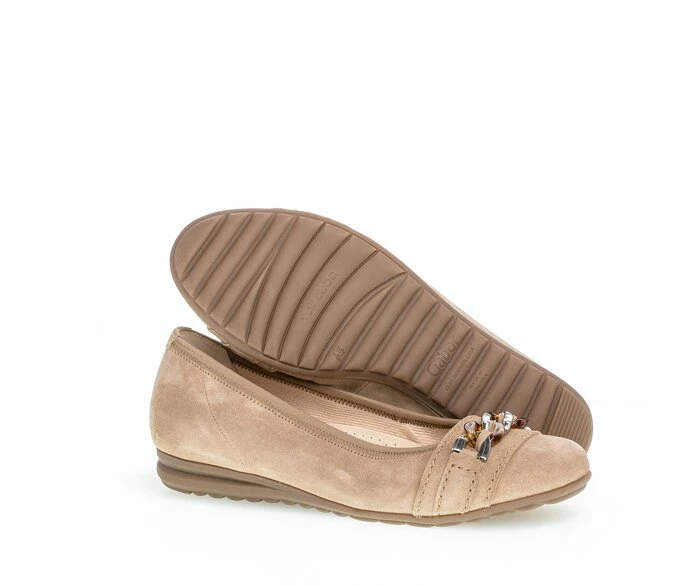 Gabor Naisten Ballerinat Beige | FI0001991