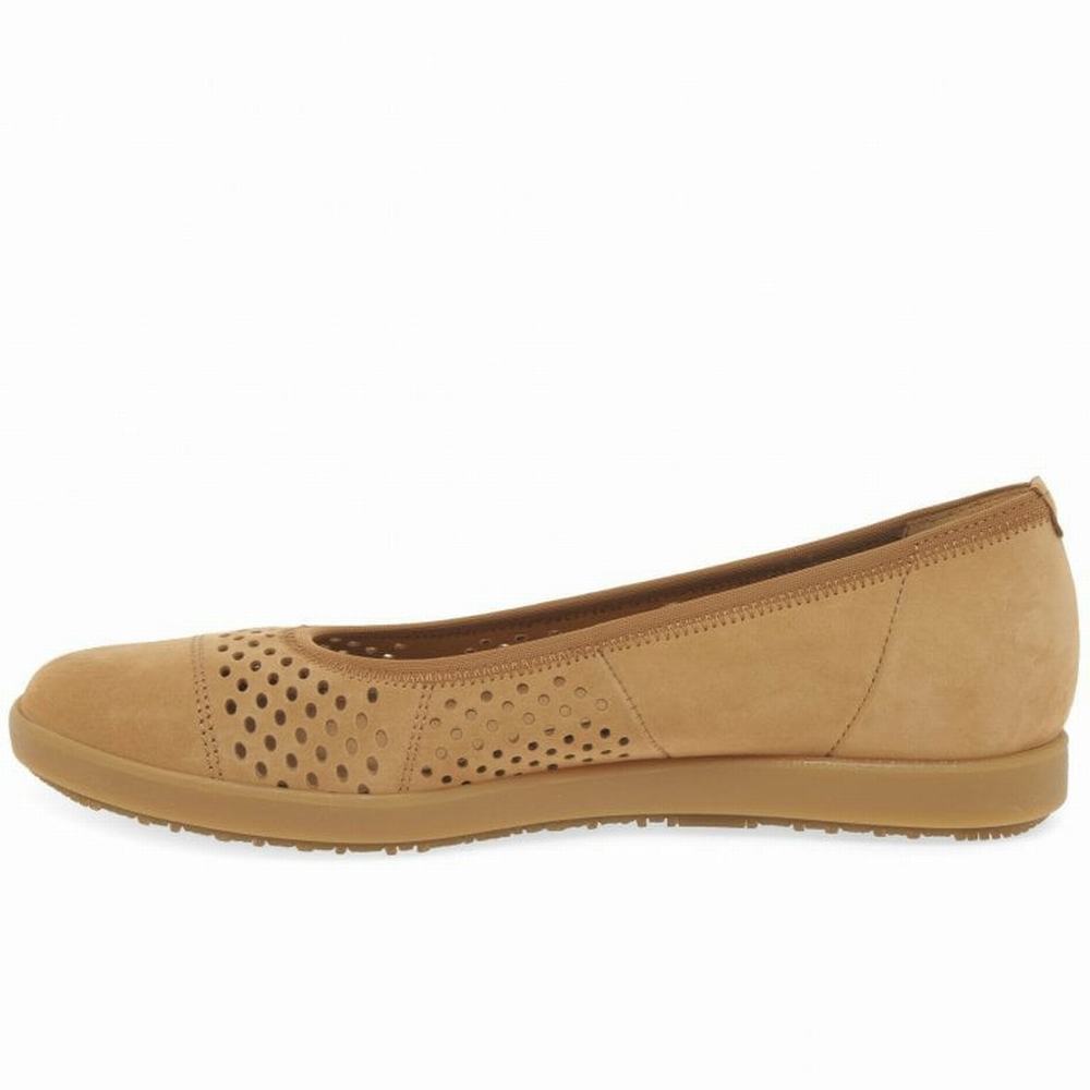 Gabor Pattie Punched Detail Naisten Ballerinat Khaki | FI0001965