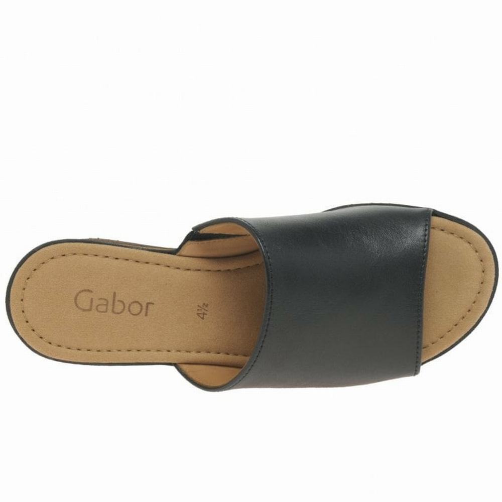 Gabor Trixie Heel Sandals Naisten Kiilakorkosandaalit Mustat | FI0002185