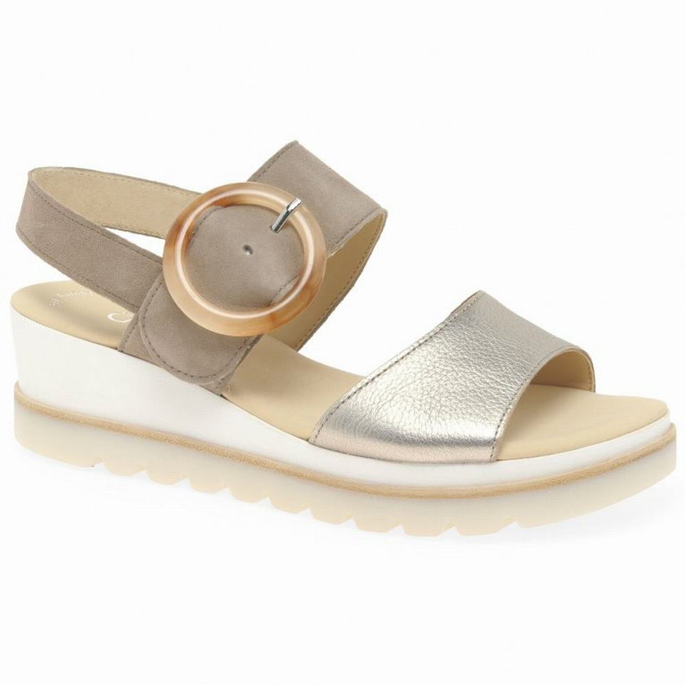 Gabor Yeo Heel Sandals Naisten Kiilakorkosandaalit Metal | FI0002180